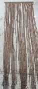 1 x Professional Chain Doorway Fly Screen - Copper Finish - 190 x 80cm - Ref: HOT041 - CL150 -