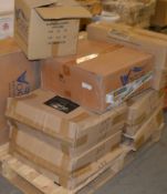 Assorted Pallet Lot - Includes 2 x Petra Sink Basins, 1 x Savro Pedestal, 2 x Comfort Pedestals, 4 x