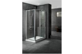 1 x Vogue SULIS 1100mm Sliding Door Enclosure - Includes Sulis 1100mm Sliding Door and 800mm Side