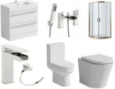 1 x Pallet of Bathroom Stock From Major Online Retailer - Fantastic Resale Opportnity - No Reserve!