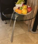 1 x Lamp Table - Dimensions: Diameter 60cm x Height 50cm - Pre-owned - NO VAT