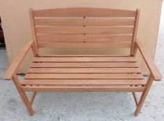 1 x Macau Garden Bench (MAC002) - Dimensions: 1200 x 675 x 910mm - Made From Treated Meranti