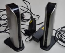 2 x Toshiba Dynadock U10 2.0 Docking Station Port Replicators VGA DVI Video - CL300 - Ref PC414 - Lo