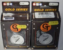 2 x Fender Gold Series Groove Tube Amp Valves - Matched Pair Duet Blue - EL84's - New and Boxed - CL