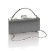 1 x Juliette Evening Bag By ICE London - New & Boxed - Ideal Gift - Colour: Silver - CL042 - Ref: