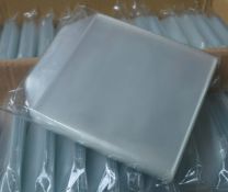 1,000 x Clear Plastic CD or DVD Sleeves With Flaps - Includes 10 x Packs of 100 Sleeves - Brand New