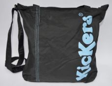 16 x Kickers Gold and Black Shopper Cross Body Bags - Features Twin Grab Handles, Shoulder Strap and