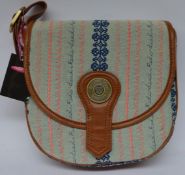 1 x Red or Dead Lattice Light Denim Handbag - Unused Stock - CL008 - Location: Altrincham WA14