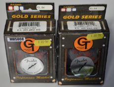 2 x Fender Gold Series Groove Tube Amp Valves - Matched Pair Duet Red - EL84's - New and Boxed - CL0