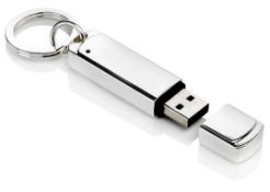 5 x ICE London Silver Plated 8GB USB Flashdrive Keyrings - Brand New & Sealed Stock - Ref: ICE300214