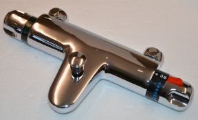 1 x Vogue Carmina Thermo Wall Mounted Bath Mixer Tap - Vogue Bathrooms Gold Brassware Collection - H