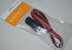 14 x Mercury Cigar Lihter Extension Plug to Socket Leads - 2.0m - Fused FAS 6 x 32MM - With LED Indi