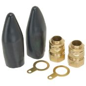22 x Hellermann Tyton CW25 25mm Industrial Brass Cable Gland Kits - Brand New Stock - CL300 - Ref PC