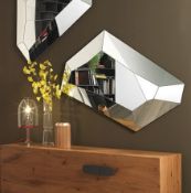 1 x CATTELAN Diamond Mirror - Italian Made - **Read Description* - Dimensions: 39