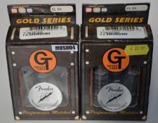 2 x Fender Gold Series Groove Tube Amp Valves - Matched Pair Duet Blue - EL84's - New and Boxed -