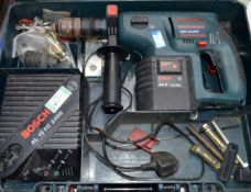 1 x Bosch GBH 24 VFR Professional Hammer Drill - With Case, Battery, Charger and Spares - 240V -