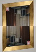 1 x Mirror With Gold Finish. 70cm Wide, 100.5cm Height - CL108 - Item Location: Bury, BL9
