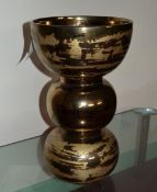 1 x 3 Tier Urn. Retail £65.99. 48cm Tall. Gold Coloured - CL108 - Item Location: Bury, BL9