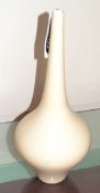 1 x Cream Coloured Vase. Total Height 51.5cm.