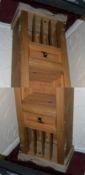 1 x Tall Distressed Pine Wine Rack.