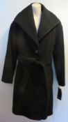 1 x Steilmann Kirsten Size 12 Womens Black Cashmere Coat - CL210 - Ref SC1019 - Location: Altrincham