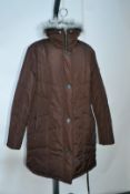 1 x Steilmann KSTN By Kirsten Womens Winter Coat - Features Detachable Faux Fur Trim & Collar - UK