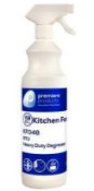 48 x Kitchen Force 1 Litre Ready to Use Heavy Duty Sanitising Degreaser - Premiere Products -