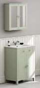 1 x Camberley Bathroom Furniture Set Including 600mm Vanity Unit, Back to Wall Toilet Unit and