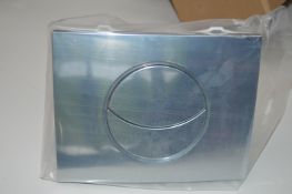 1 x Push Button Cistern Flusher - Silver Finish - Unused Stock - CL190 - Ref JP071 - Location: