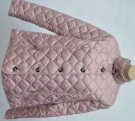 1 x Steilmann Kirsten Size 12 Womens Pink Diamond Pattern Quilted Coat / Jacket - CL210 - Ref SC1055