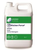 2 x Kitchen Force 5 Litre General Purpose Washing Up Liquid - Premiere Products - 9.5% Active