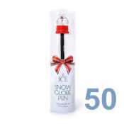 50 x ICE London Christmas Snow Globe Pen - Brand New Stock - Ideal Stocking Fillers - Ref: ICE101001