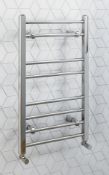 1 x Eco Flat Towel Radiator - 700x400mm - Chrome Finish - Unused Stock - CL190 - Ref BR133 -