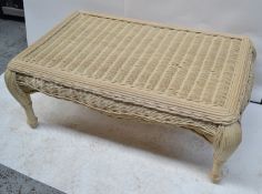 1 x Low Wicker Garden/Conservatory Table - AE011 - CL007 - Location: Altrincham WA14 - NO VAT
