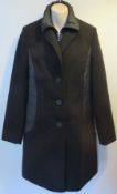 1 x Steilmann Kirsten Size 12 Womens Black Quilted Coat / Jacket - CL210 - Ref SC1025 - Location: