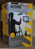 1 x Clamp Worklight - Triple Mount Clamp Hook or Mini Tripod Stand - Weatherproof IP44 - Boxed -