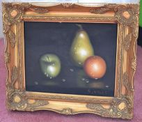 1 x Original Oil On Canvas Painting By K Myles - From A Grade II Listed Hall In Good Condition -