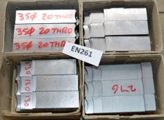 4 x Set of Lathe Soft Scroll Block Jaws - CL202 - Ref EN261 - Location: Worcester WR14