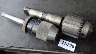 2 x Drill Chucks - Jacobs and Albrecht - CL202 - Ref EN228 - Location: Worcester WR14