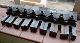 8 x AMF 6497/19 Milling Jaw Clamp Tools - CL202 - Ref EN518 - Location: Worcester WR14