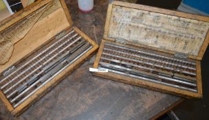2 x Precise Engineering Gauge Block Sets - In Original Boxes - CL202 - Ref EN485 - Location: