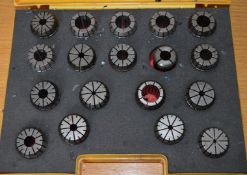 1 x Indexa Seiki 18 Piece ER32 Collet Set - Ramge 2.0-20.0mm Manufactured From Hardened and Tempered