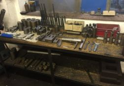 1 x Job Lot of Fixing kits for slotted worktable, step clamps,cylinders, collet spanners nuts and bo