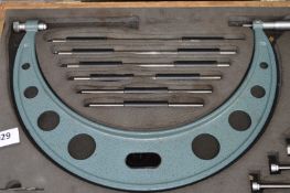 1 x Mitutoyo Outside Micrometer - Includes Presentation Case and Accessories as Pictured - Made in