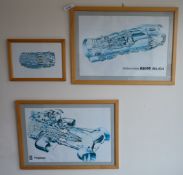 3 x Jet Aricraft Engine Pictures - Rolls Royce Pegasus and Panavia Tornado Turbounion RB199 -