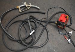 1 x Hytek 12v Portable Cased Transfer Pump Kit With Hoze and Nozzle - Model 12PA.CASE - CL202 -