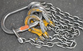1 x Kuplex Lifting Chain With Various Sling Eye Hooks - Heavy Duty Lifting Equipment - CL202 - Ref