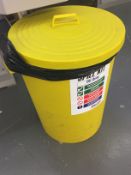 1 x Black and 1 x Yellow Plastic Bins - CL171 - Location: London, N4