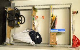 1 x Metal Rack (Contents Not Included) - Approx 92.5cm (w) x 31cm (d) x 161.5cm (h) - CL173 - Locati