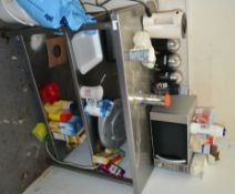 Contents of Table (Table NOT Included) - Microwave, Kettle, Radio and more - CL173 - Location: Altri
